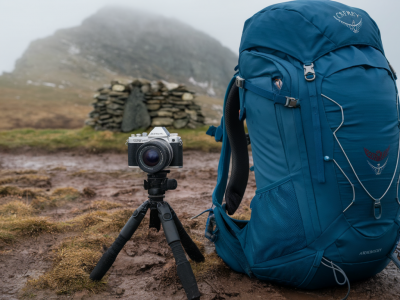 What to pack for a muddy uk winter ridge day with a mirrorless camera and the osprey archeon 35